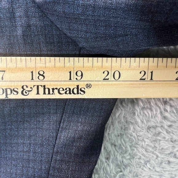 Ted Baker London Endurance Wool Blend Blue Modern Fit Two Button Blazer 42R - Picture 9 of 11